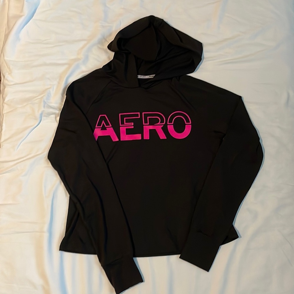 Medium Black Aéropostale Sport Hoodie